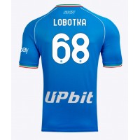Camisa de Futebol SSC Napoli Stanislav Lobotka #68 Equipamento Principal 2023-24 Manga Curta